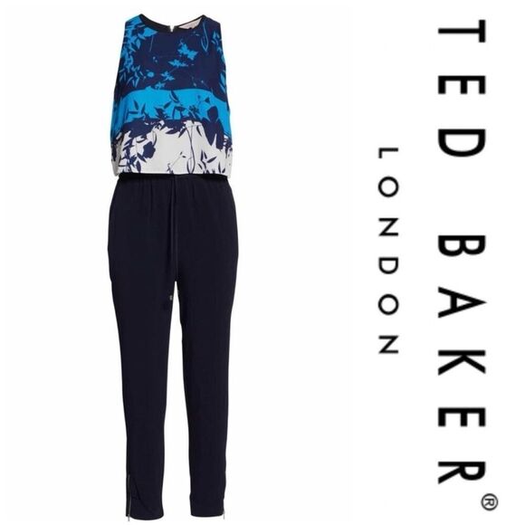 Ted Baker Smarah Bluebell Jumpsuit TB2 US6 NWT - Picture 8 of 9
